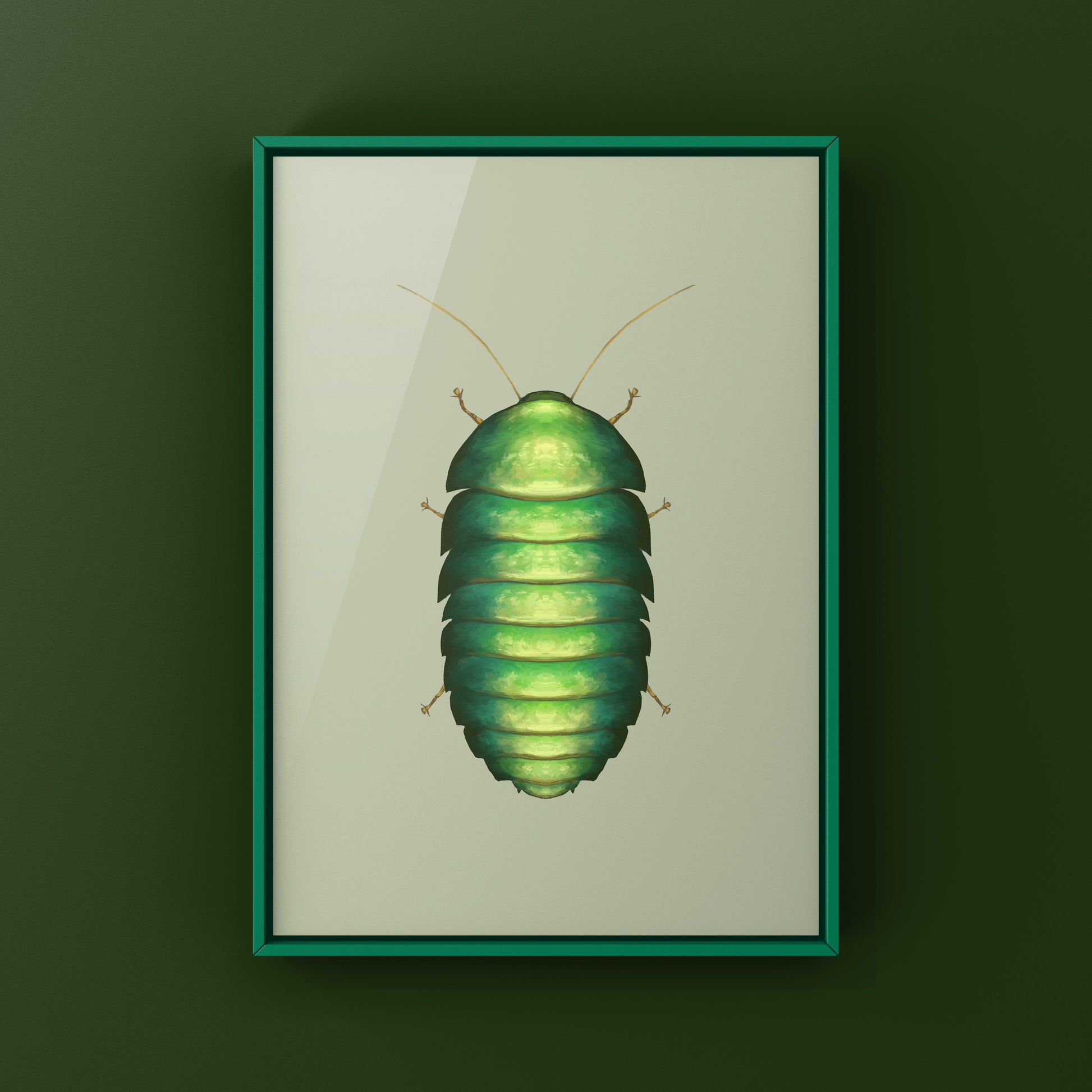 Emerald Roach (Corydidarum magnifica) Photographic Art Print from The Silk Ranch