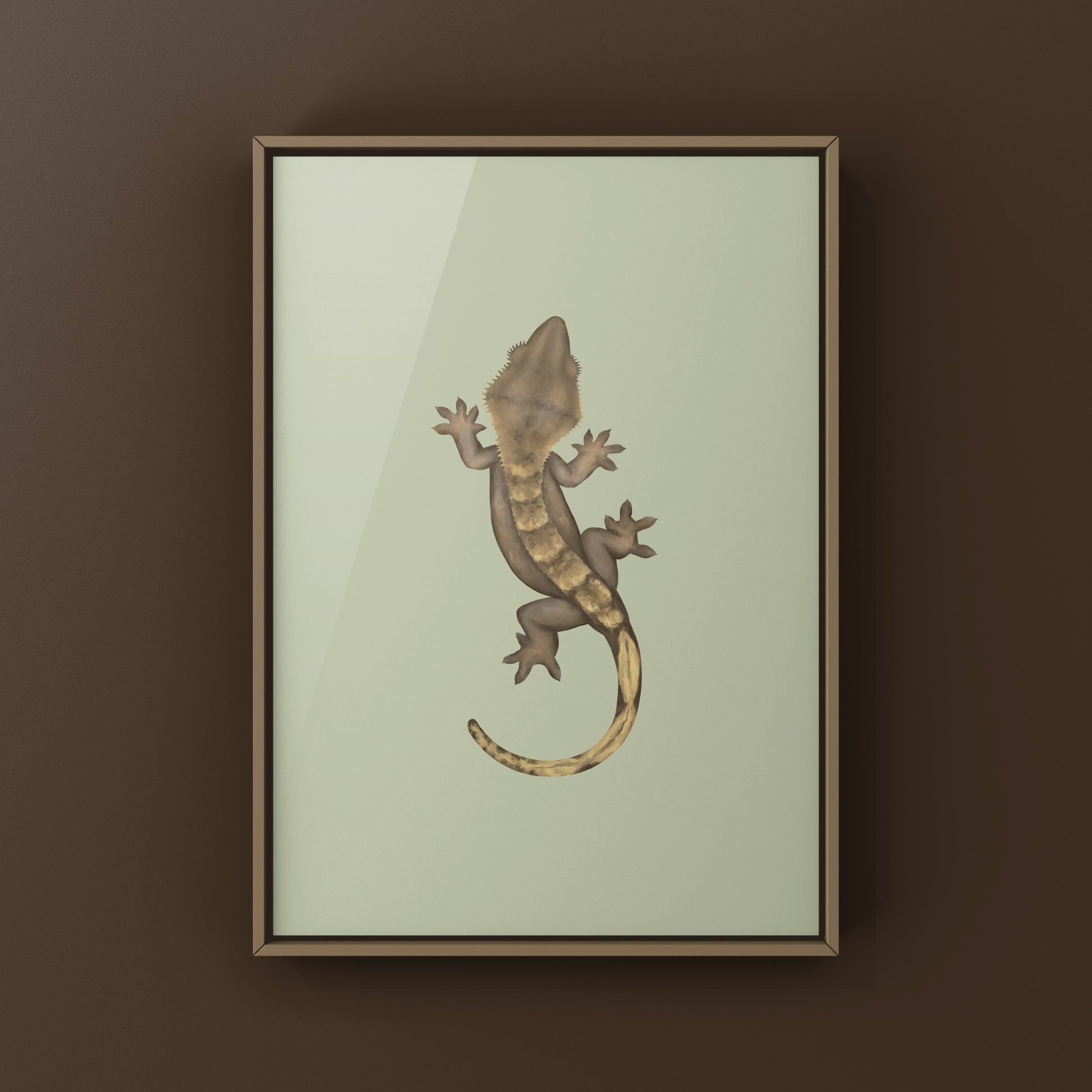 Crested Gecko Photographic Art Print from The Silk Ranch