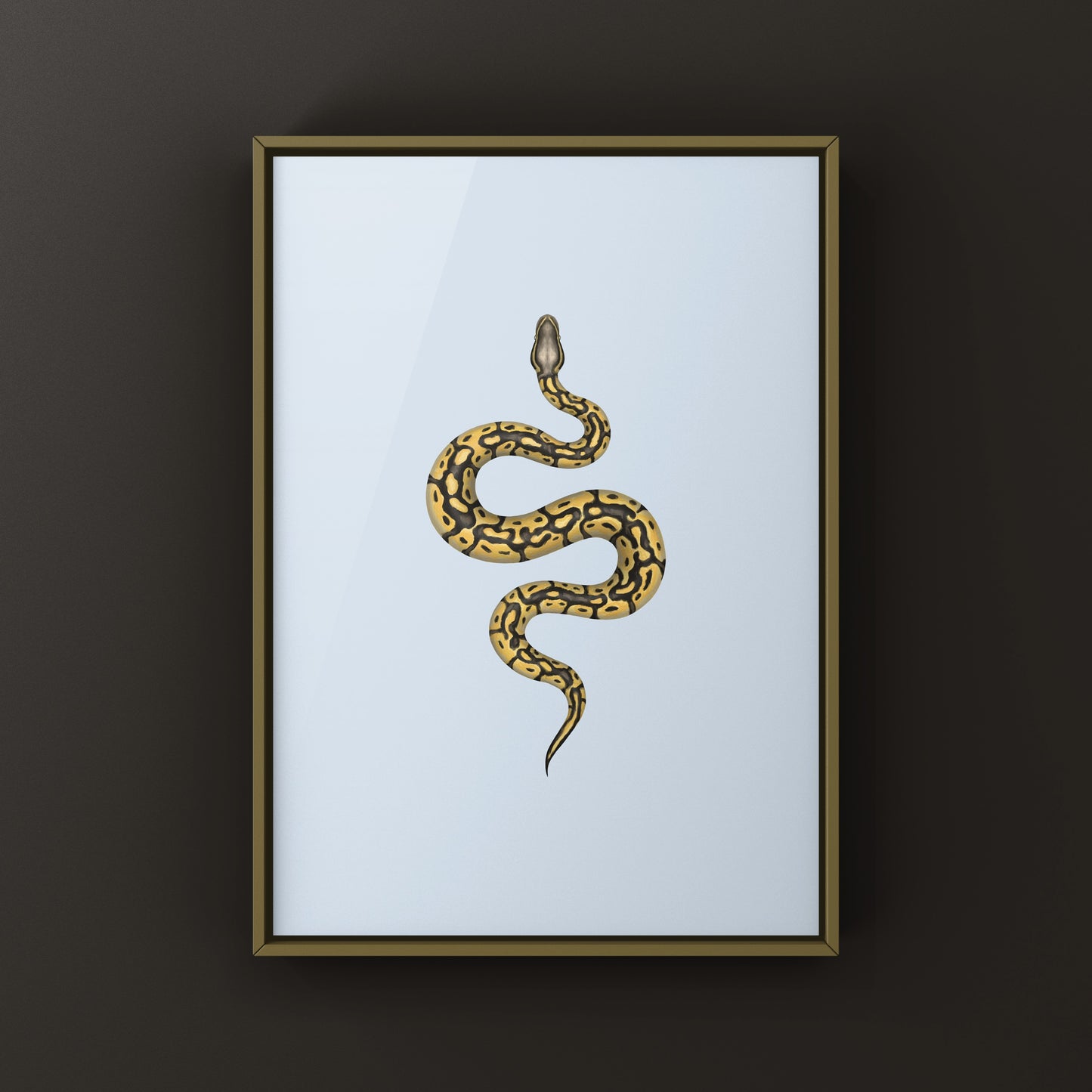 Pastel Ball Python Art Print from The Silk Ranch