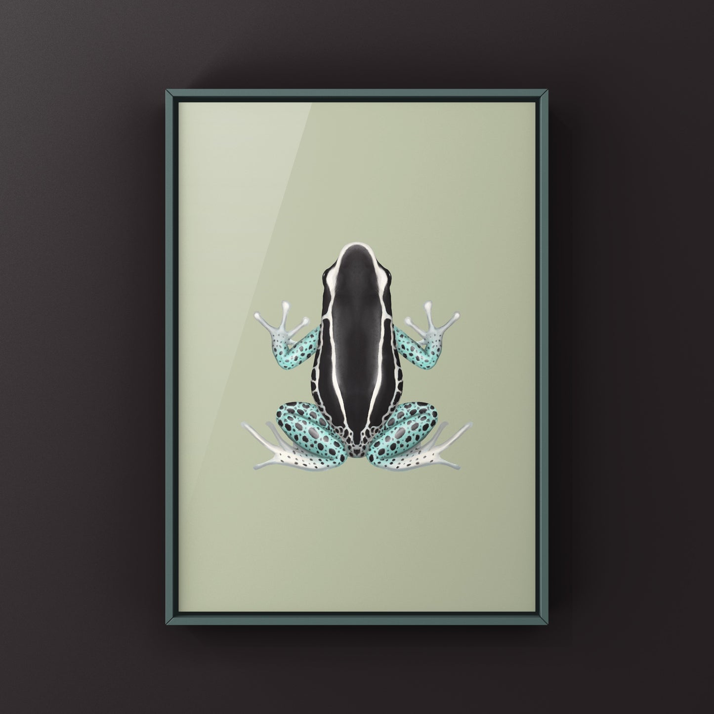 Awarape Dyeing Poison Dart Frog (Dendrobates tinctorius) Art Print from The Silk Ranch