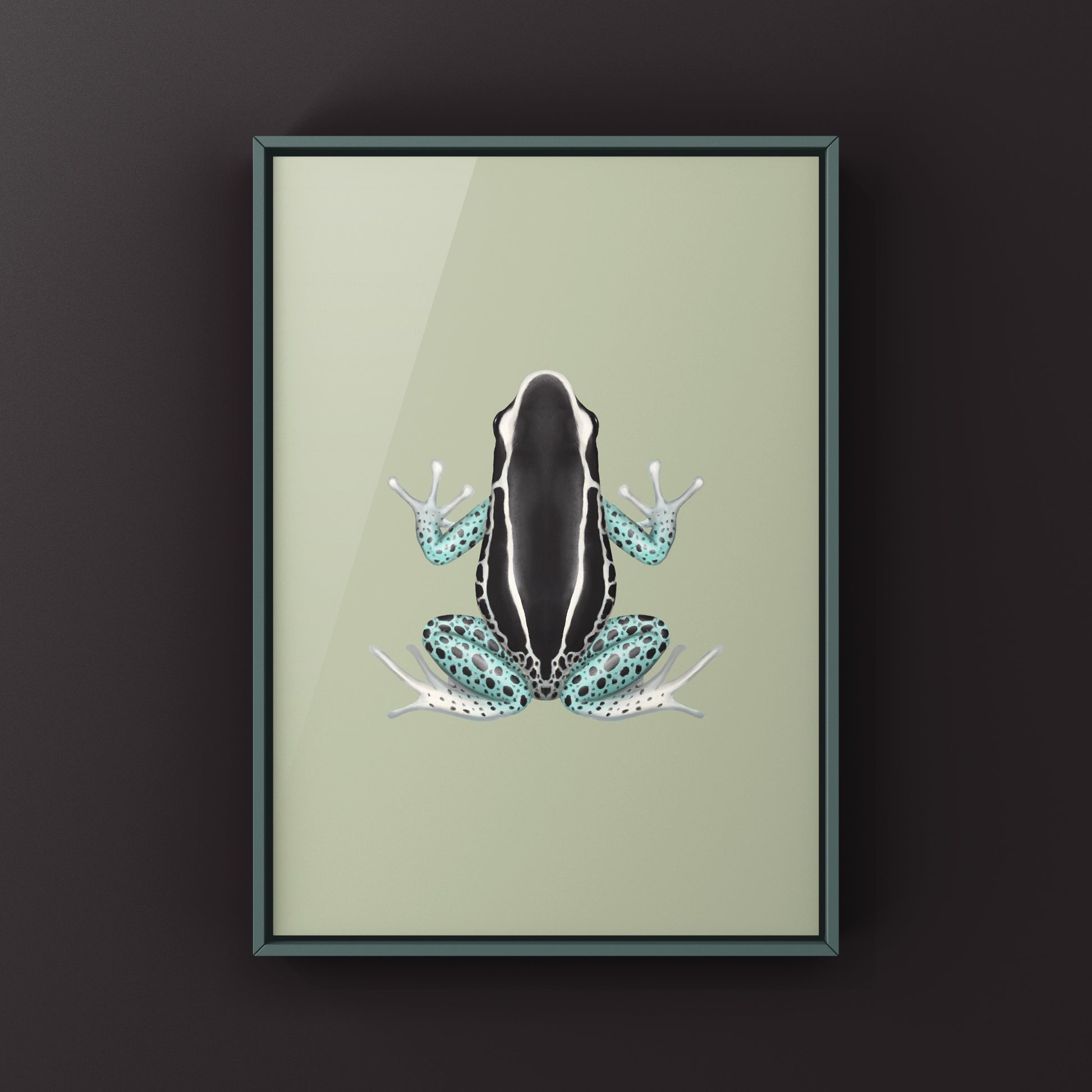 Awarape Dyeing Poison Dart Frog (Dendrobates tinctorius) Art Print from The Silk Ranch