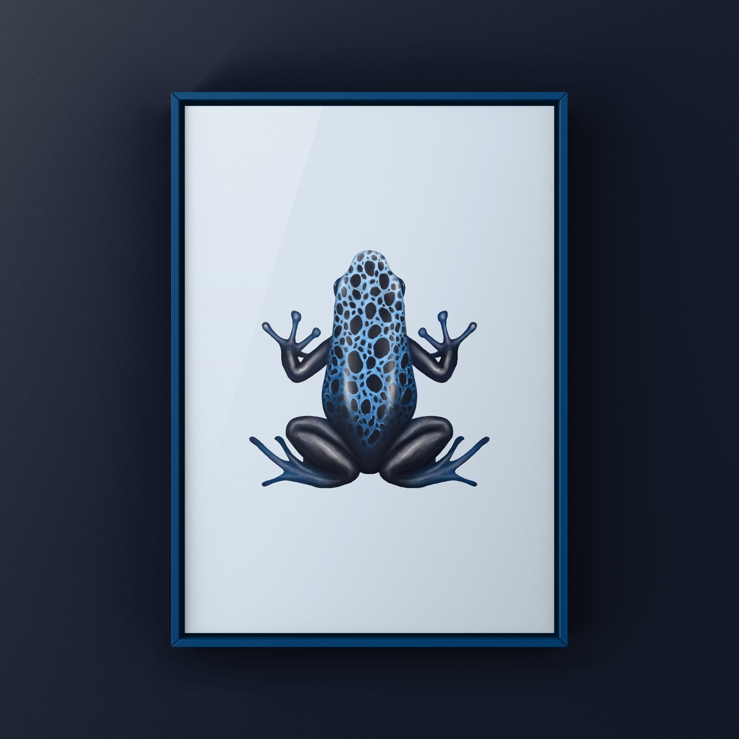 Azureus Dyeing Poison Dart Frog (Dendrobates tinctorius) Art Print from The Silk Ranch