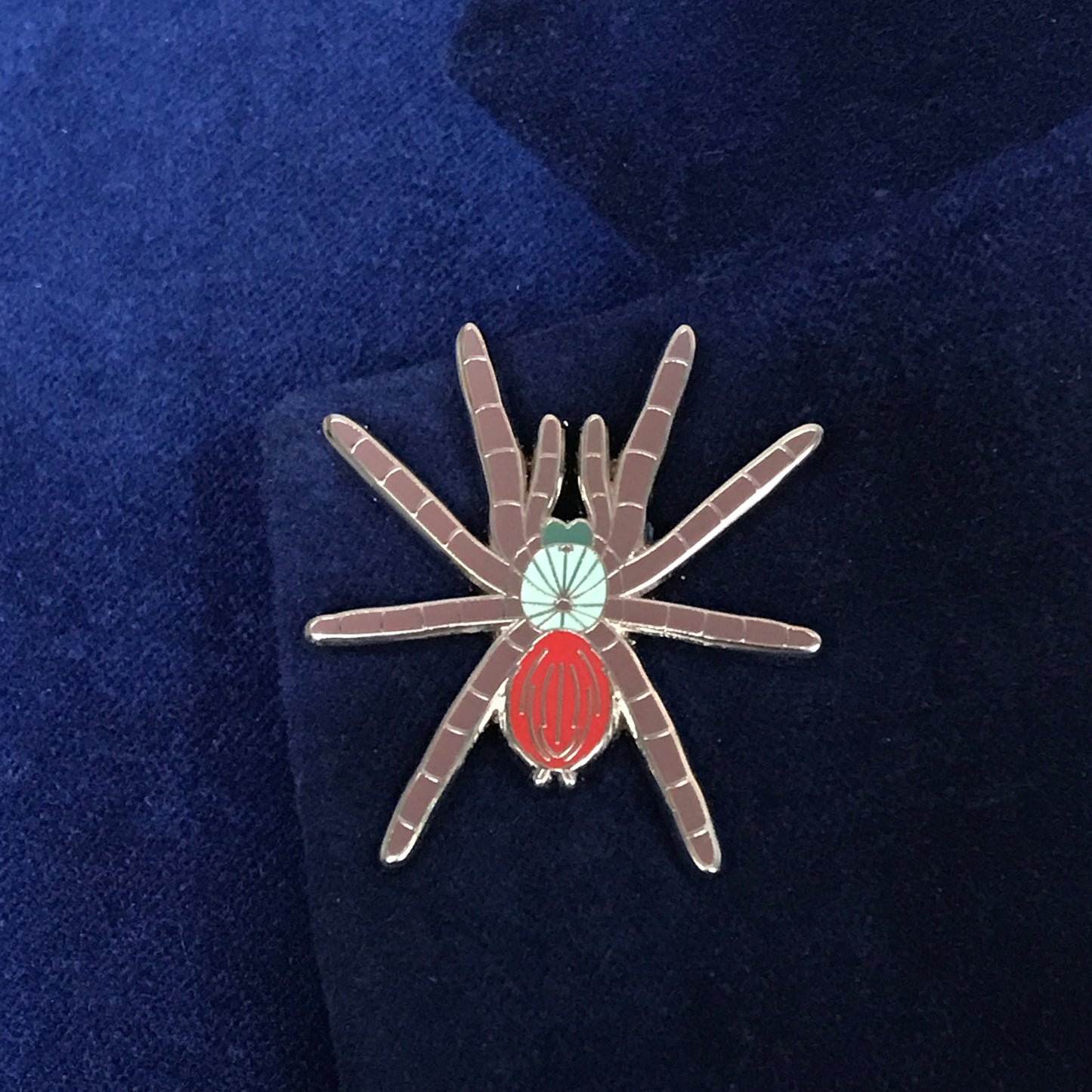 1.5 Inch Enamel Pin - Caribena versicolor from The Silk Ranch / The Morph Archive