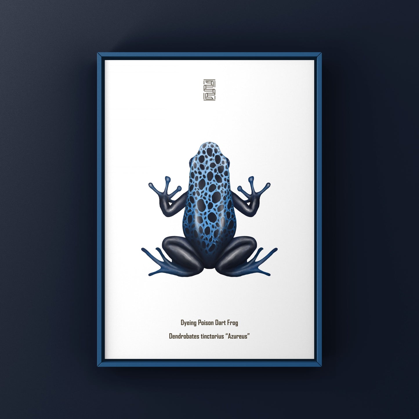 Azureus Dyeing Poison Dart Frog (Dendrobates tinctorius) Art Print from The Silk Ranch