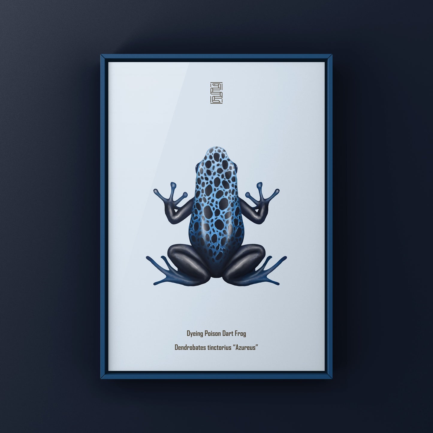 Azureus Dyeing Poison Dart Frog (Dendrobates tinctorius) Art Print from The Silk Ranch