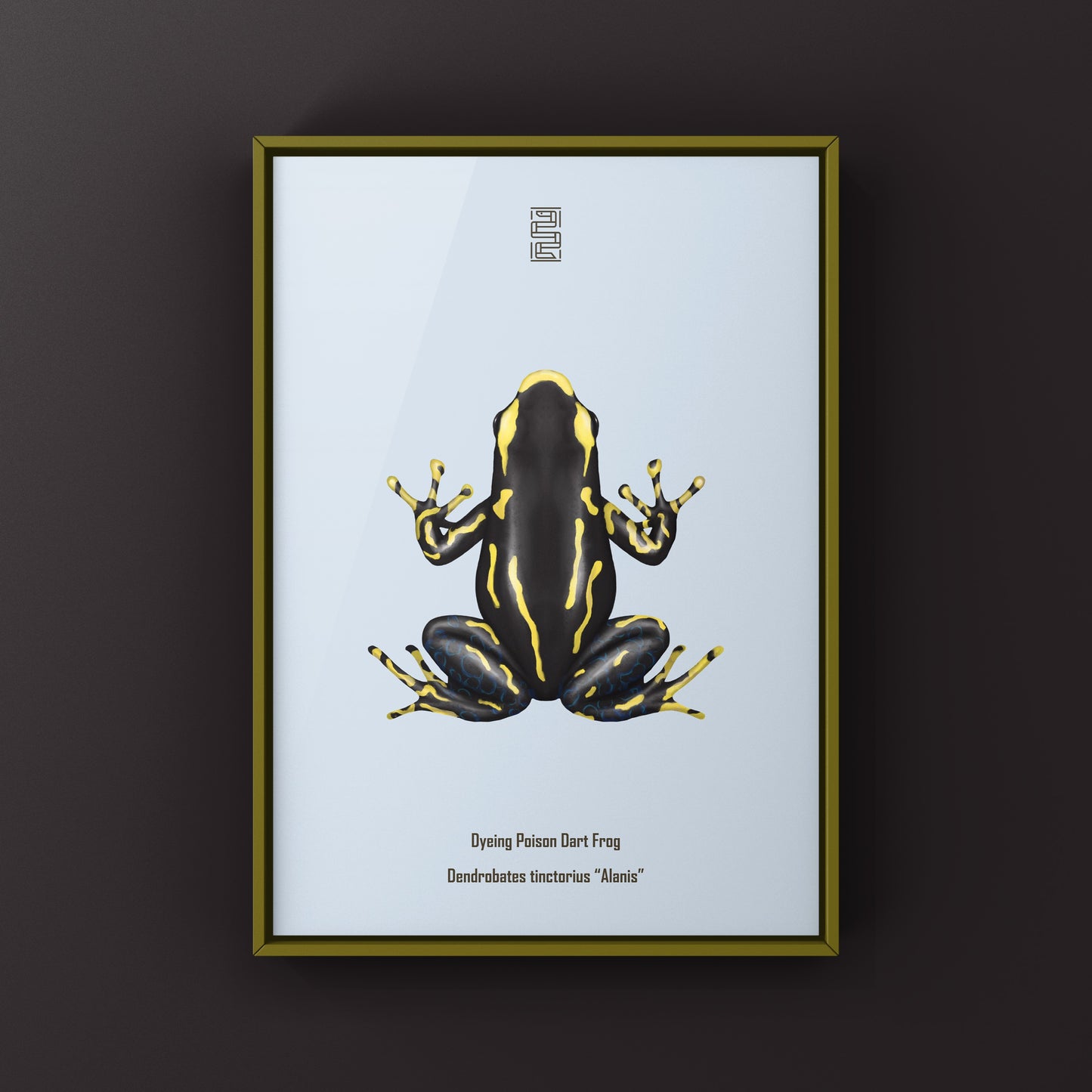Alanis Dyeing Poison Dart Frog (Dendrobates tinctorius) Art Print from The Silk Ranch