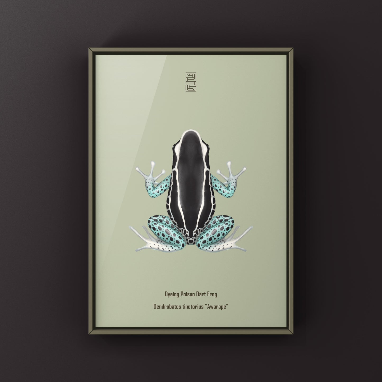 Awarape Dyeing Poison Dart Frog (Dendrobates tinctorius) Art Print from The Silk Ranch