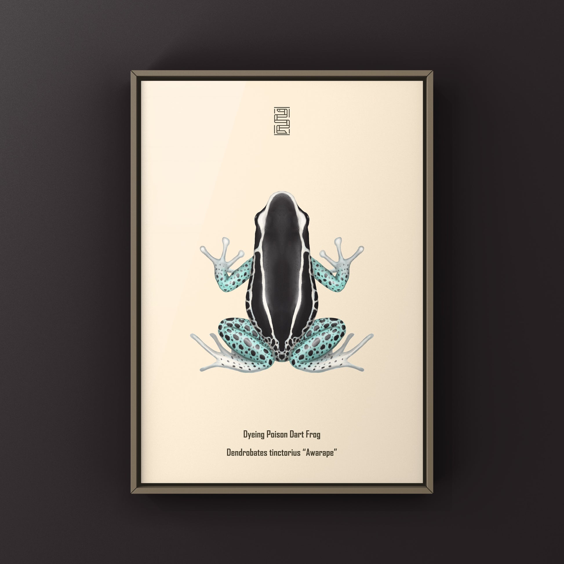 Awarape Dyeing Poison Dart Frog (Dendrobates tinctorius) Art Print from The Silk Ranch