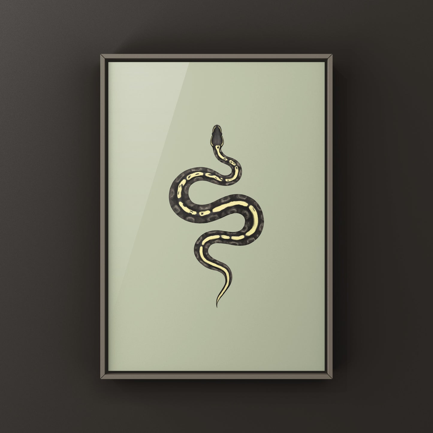 GHI Mojave Ball Python Art Print from The Silk Ranch