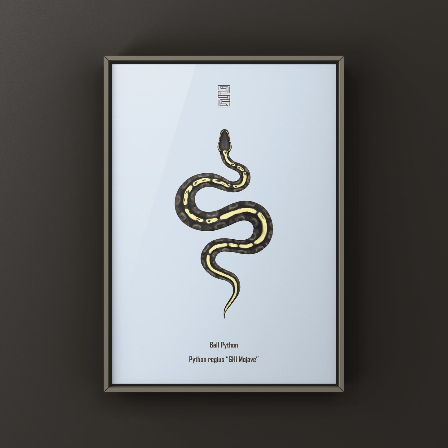 GHI Mojave Ball Python Art Print from The Silk Ranch