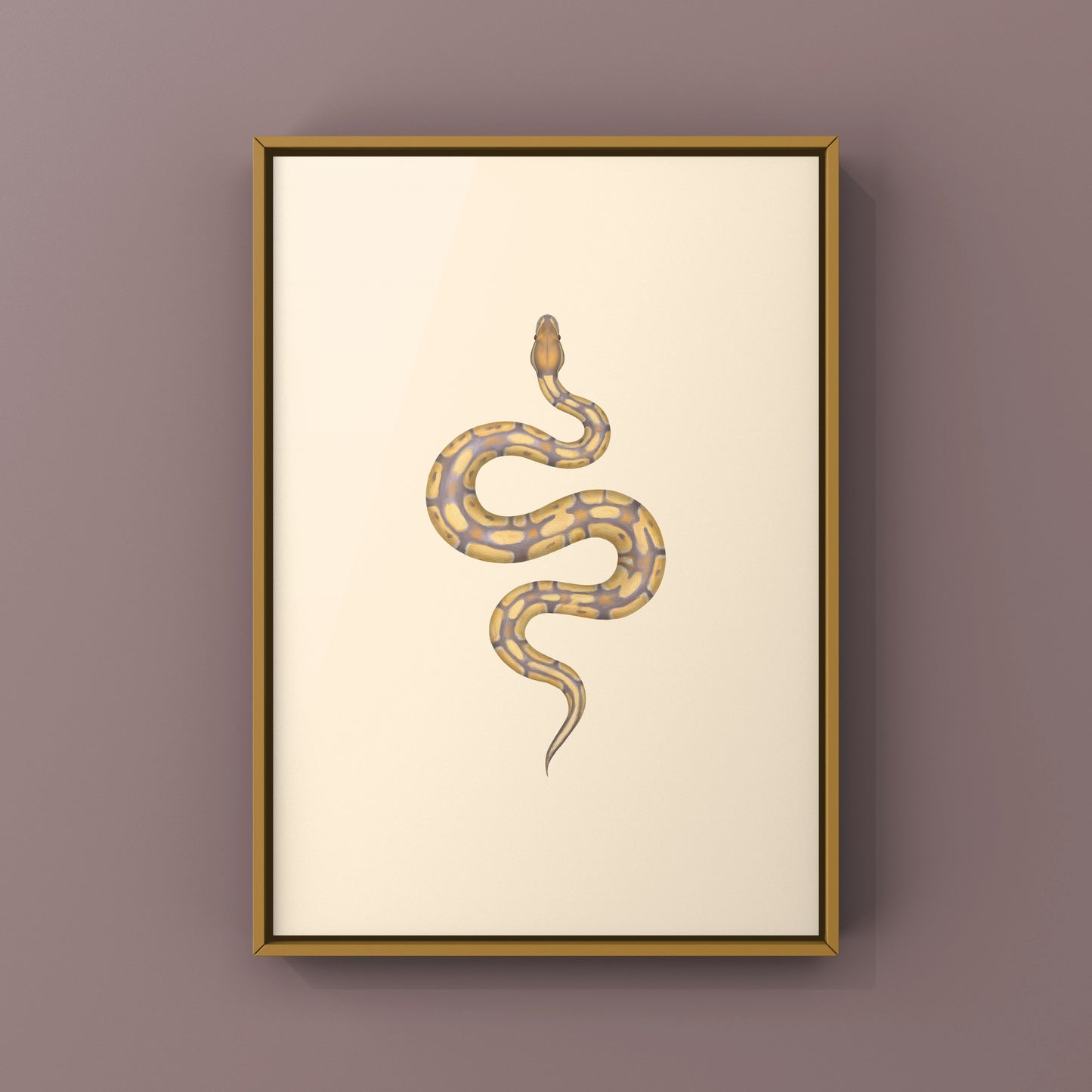 Ultramel Ball Python Art Print from The Silk Ranch