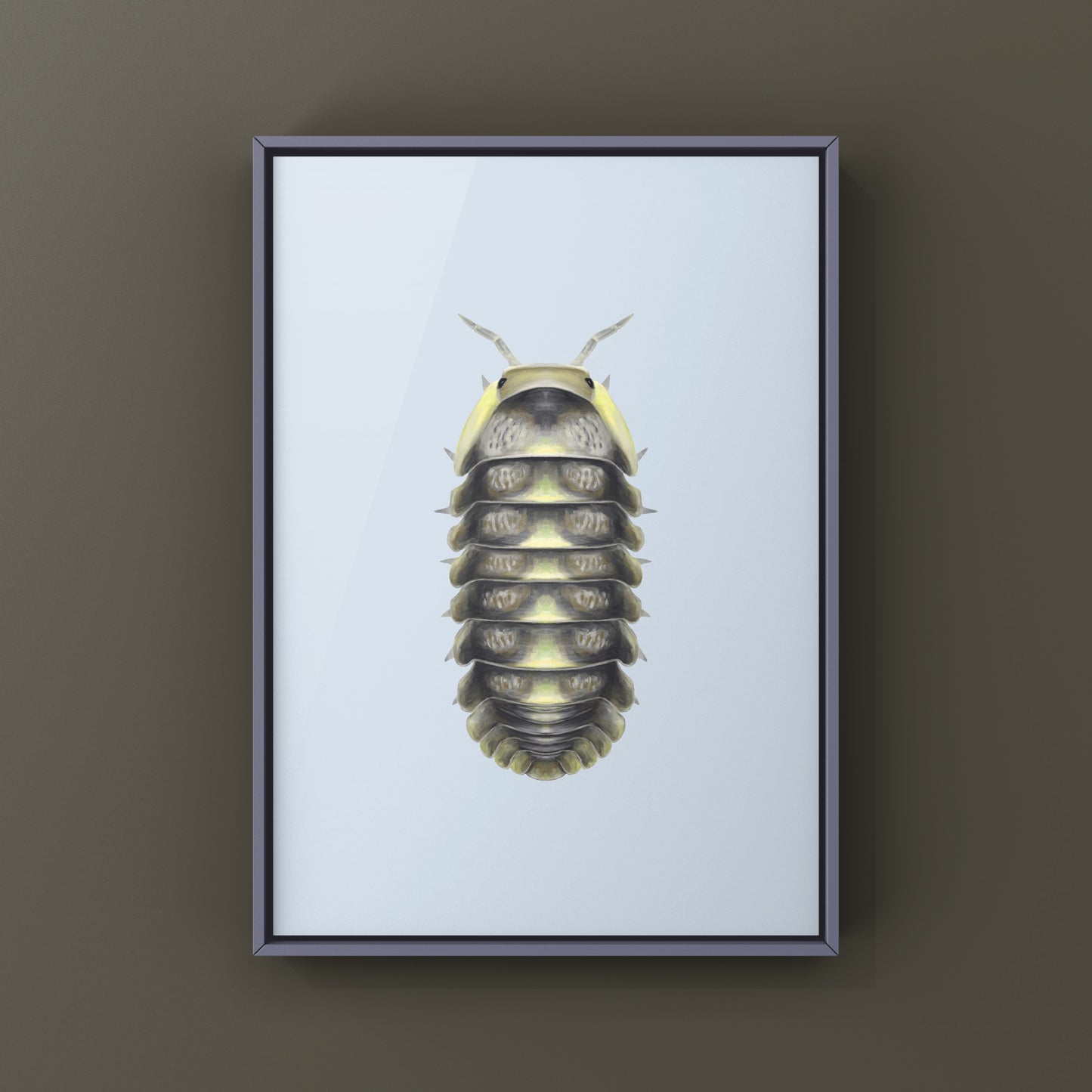 Green Laser Isopod (Cubaris sp. Green Laser) Art Print from The Silk Ranch