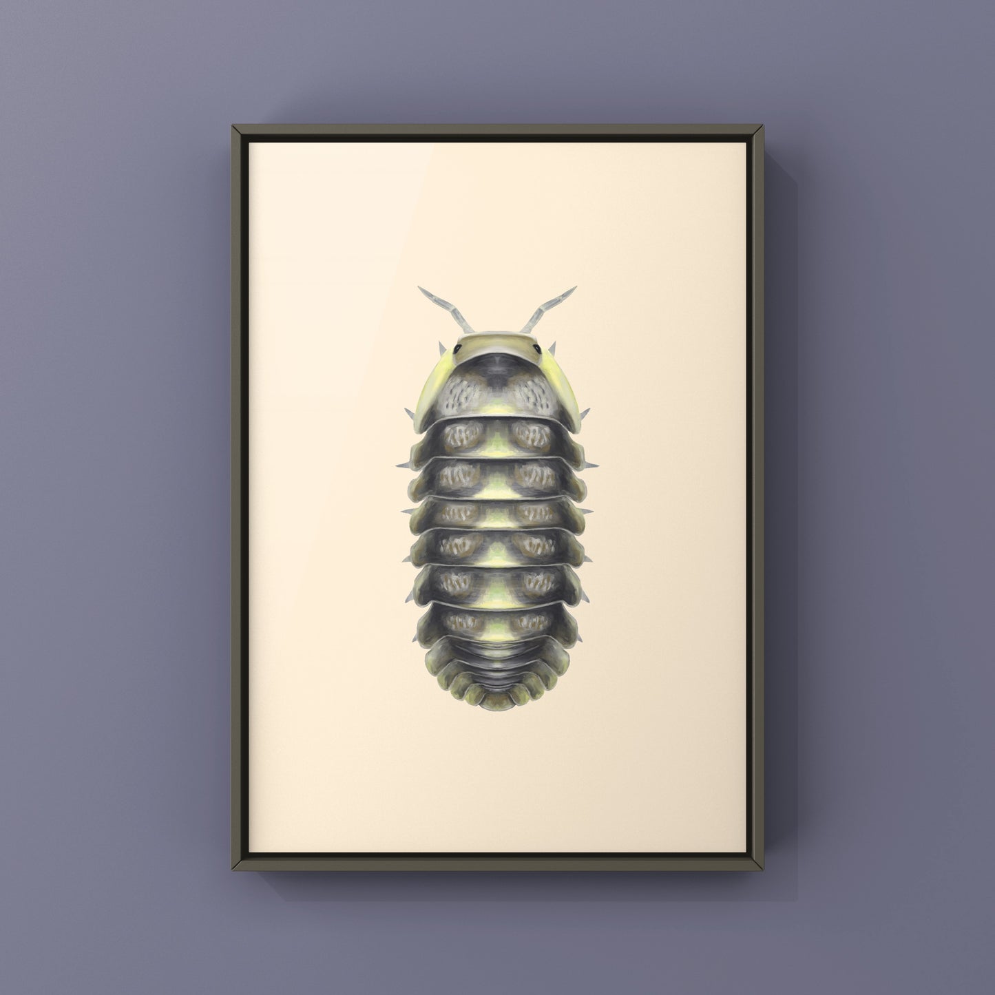 Green Laser Isopod (Cubaris sp. Green Laser) Art Print from The Silk Ranch