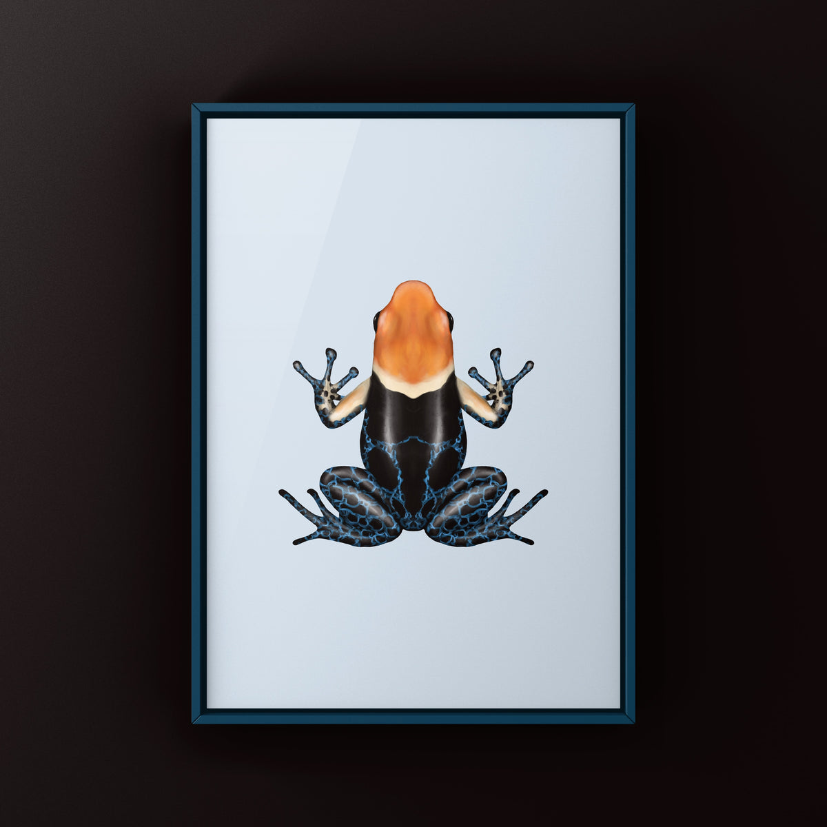 True Nominal Red-headed Poison Frog Art Print (Ranitomeya fantastica)