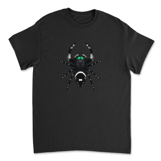 Regal Jumping Spider (Phidippus regius) Art T-Shirt from Mingo Art