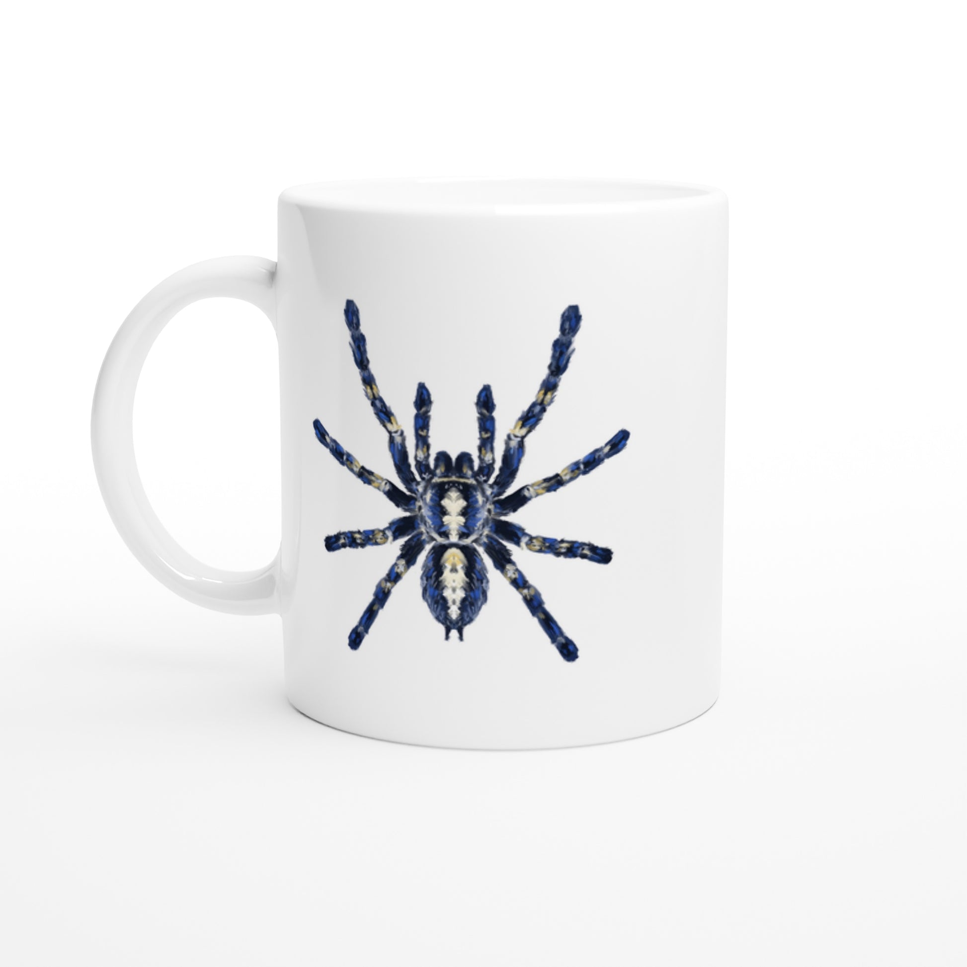 Gooty Sapphire Tarantula, Poecilotheria Metallica, Ceramic Graphic Mug 11oz 325ml from The Silk Ranch