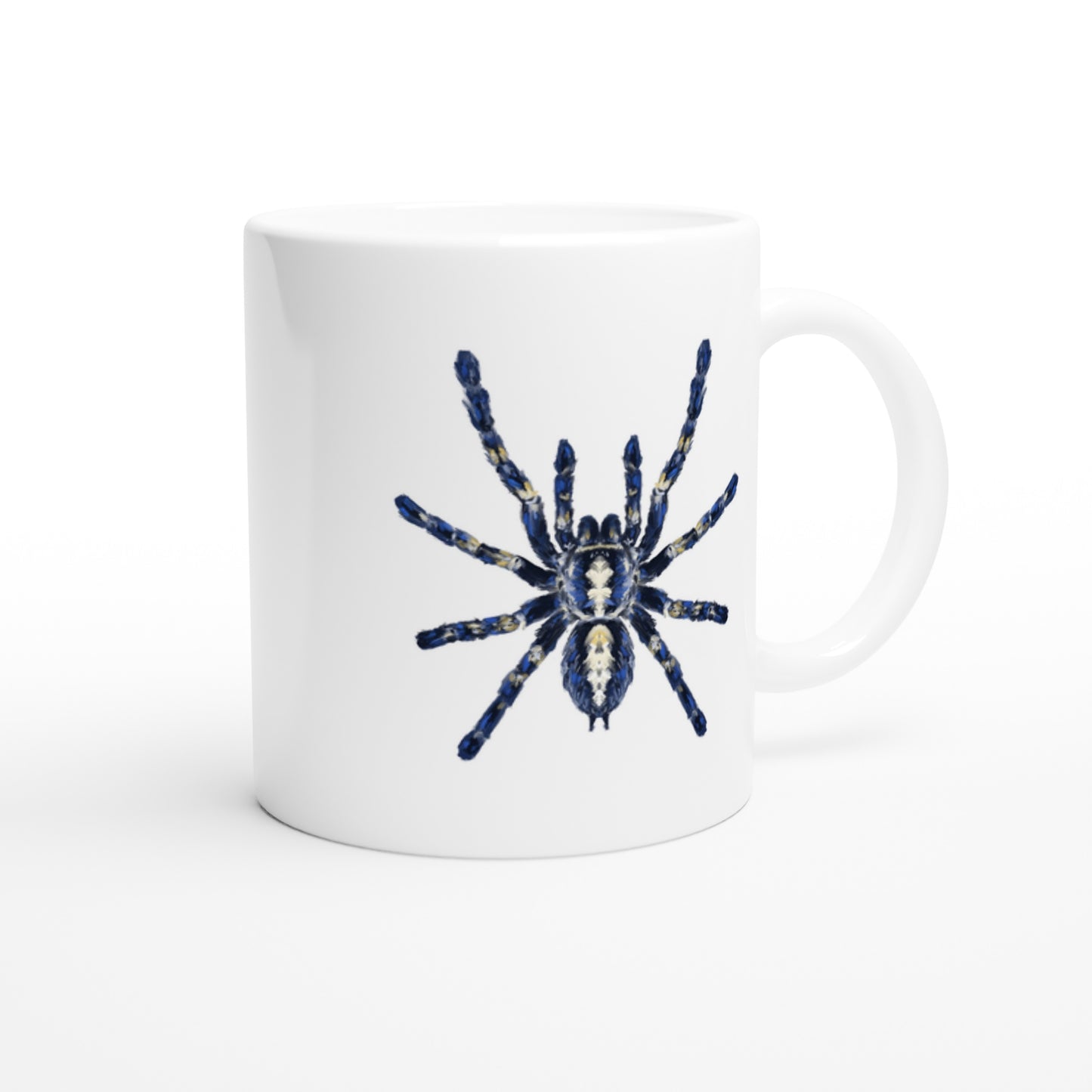 Gooty Sapphire Tarantula, Poecilotheria Metallica, Ceramic Graphic Mug from The Silk Ranch