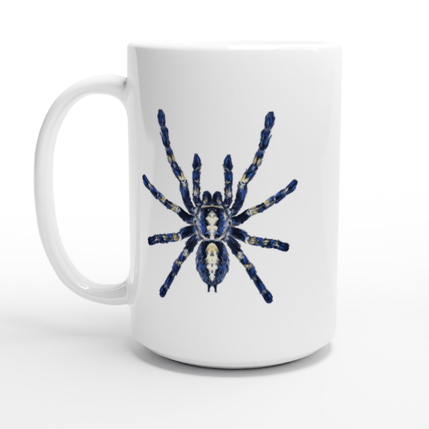 Gooty Sapphire Tarantula, Poecilotheria Metallica, Ceramic Graphic Mug 15oz 443ml from The Silk Ranch