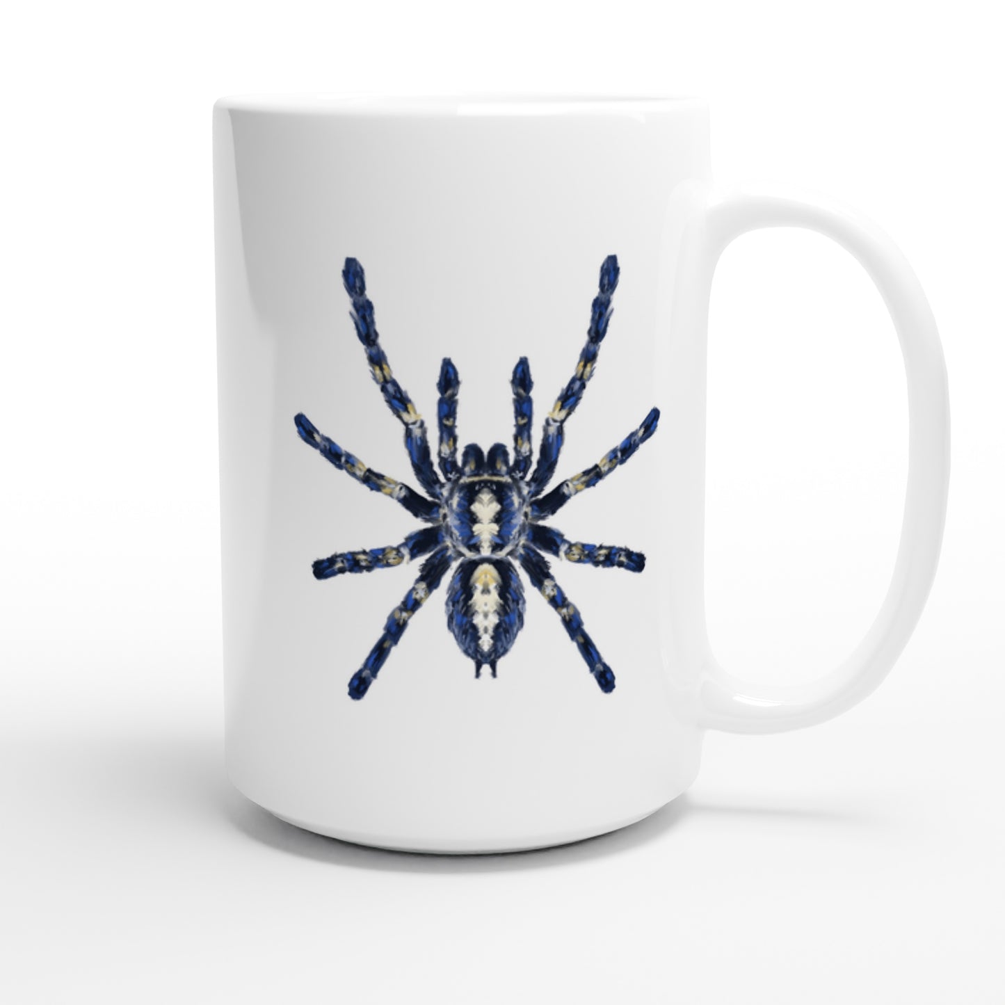 Gooty Sapphire Tarantula, Poecilotheria Metallica, Ceramic Graphic Mug from The Silk Ranch