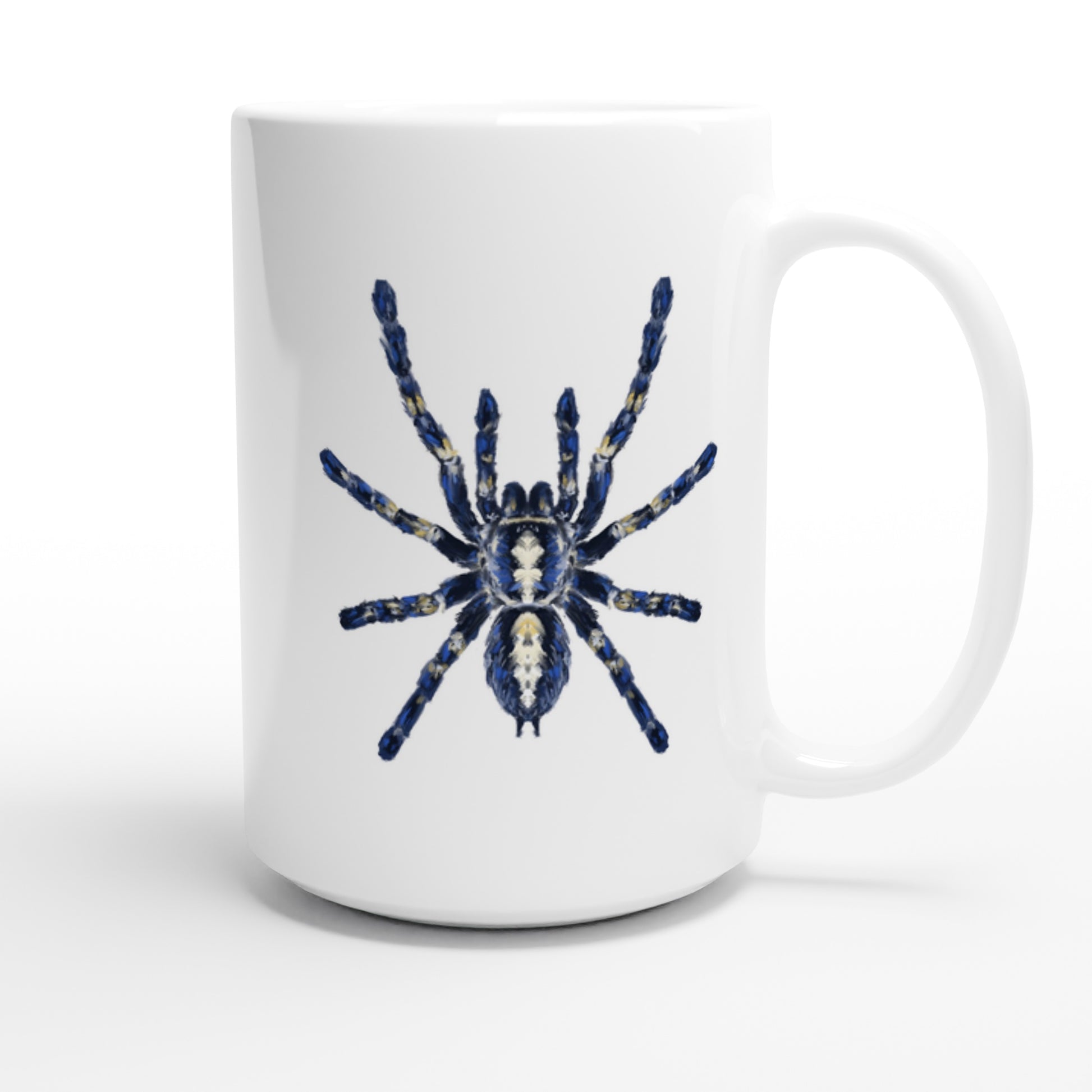 Gooty Sapphire Tarantula, Poecilotheria Metallica, Ceramic Graphic Mug from The Silk Ranch
