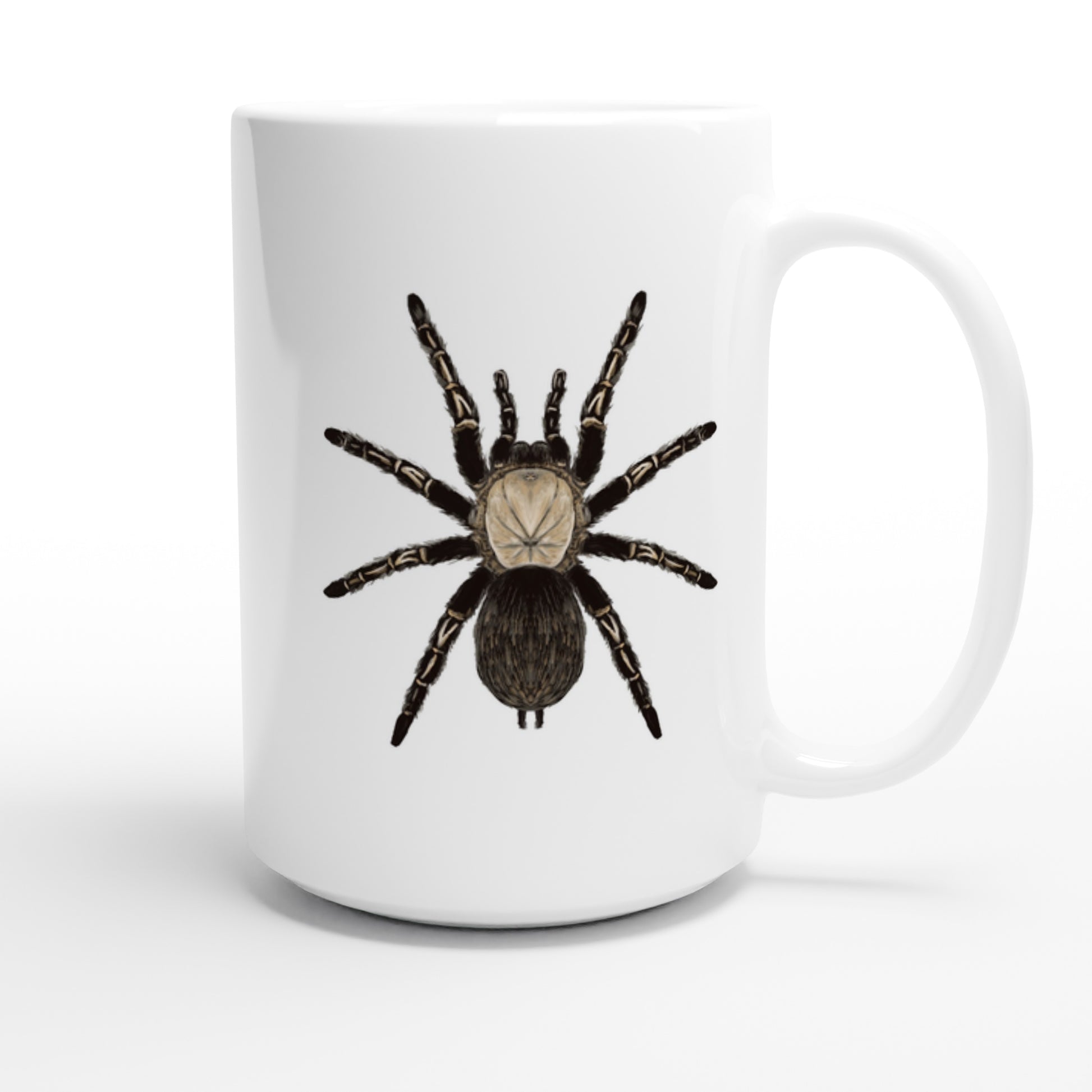 Skeleton Tarantula, Ephebopus Murinus, Ceramic Graphic Mug from The Silk Ranch