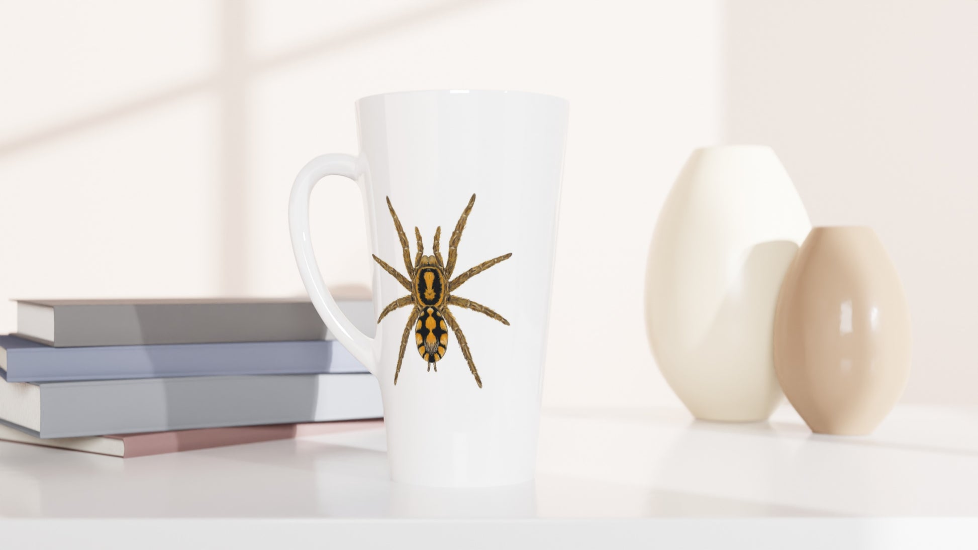 Pumpkin Patch Tarantula, Hapalopus Formosus, Ceramic Graphic Mug from The Silk Ranch